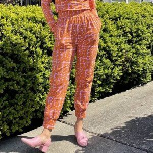 Nooworks Orange Pebble People Joggers XS